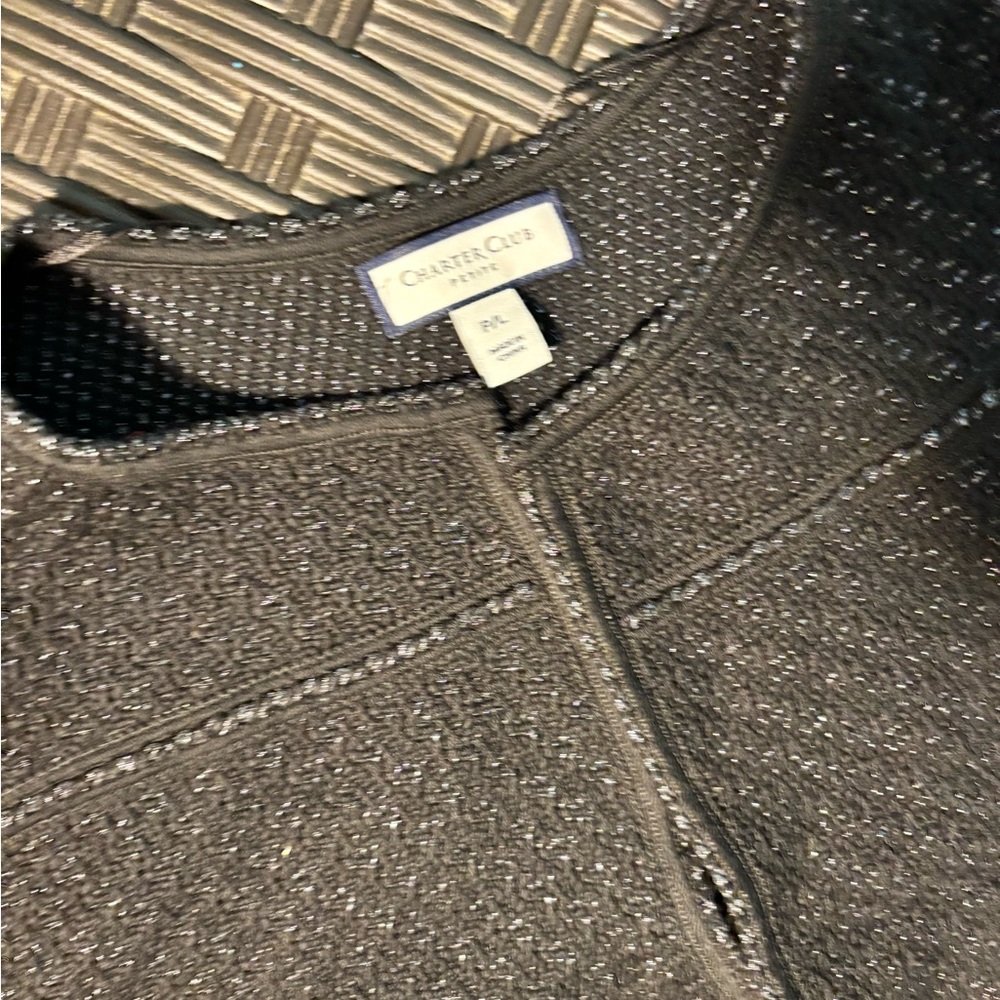 Petite Women’s Charter Club Black Sweater